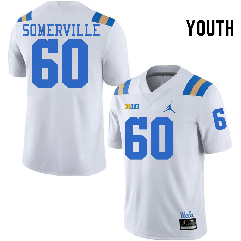 Youth #60 Jensen Somerville UCLA Bruins College Football Jerseys Stitched-White